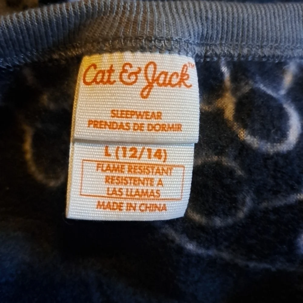 Cat&jack one Piece  NWT football night suit  youth large